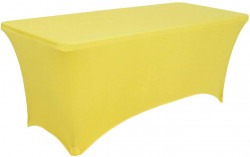 Tablecloth Rectangular Spandex Yellow 90x156 (8FT)