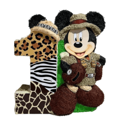 Mickey Mouse Safari Number Pinata