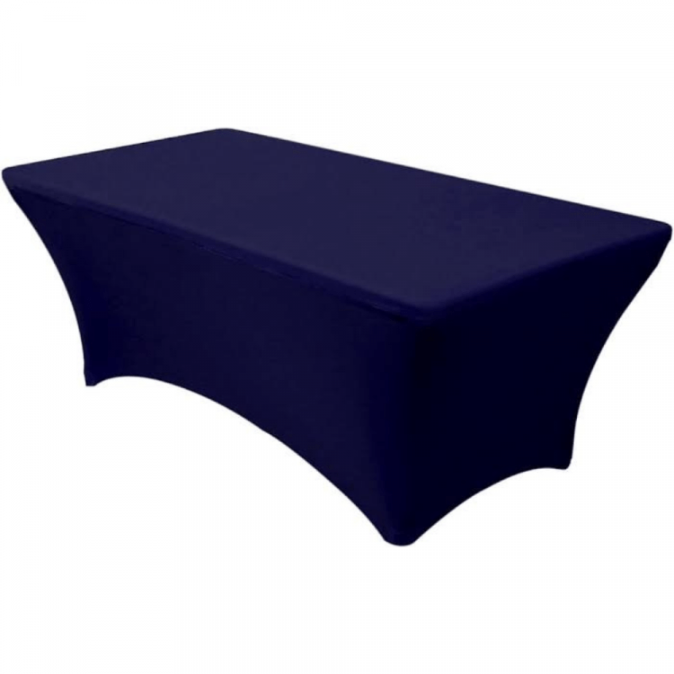 Tablecloth Rectangular Spandex Navy Blue 90x156 (8FT)