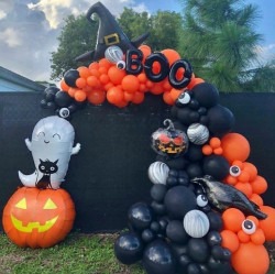 Halloween Organic Balloon Arch