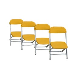 Yellow Kids Folding Chairs