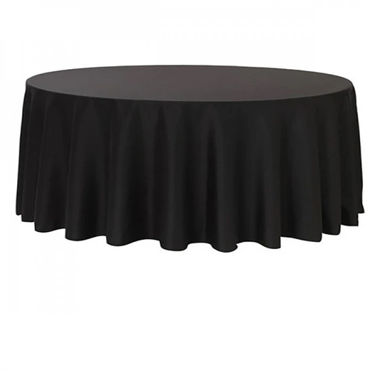 Tablecloth Round Black	120