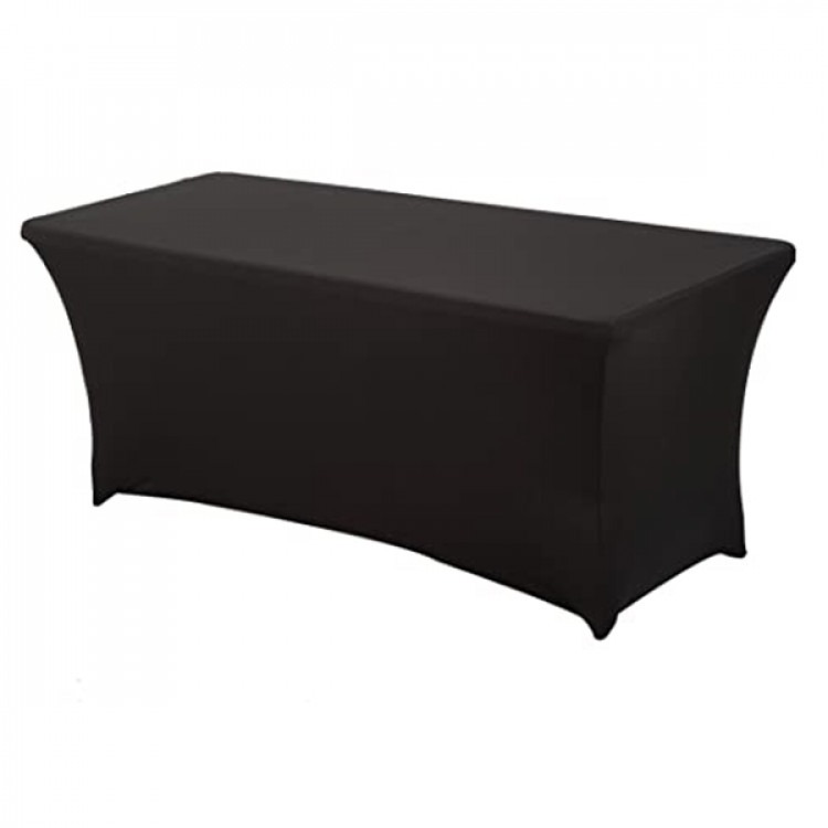 Tablecloth Rectangular Spandex Black 90x156 (8FT)