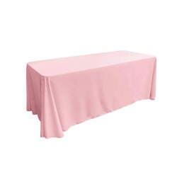 Tablecloth Rectangular Light Pink 90X156 (8FT)