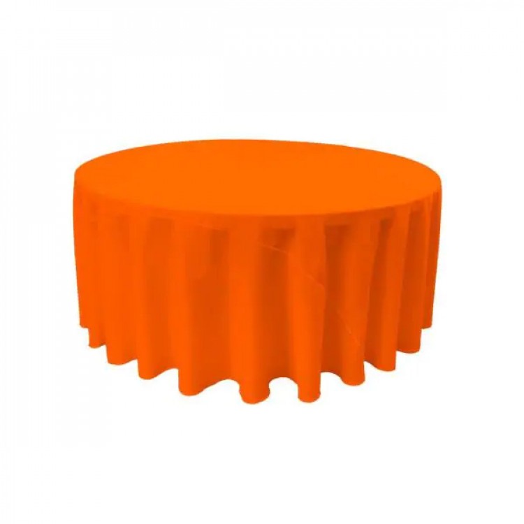 Tablecloth Round Orange 120