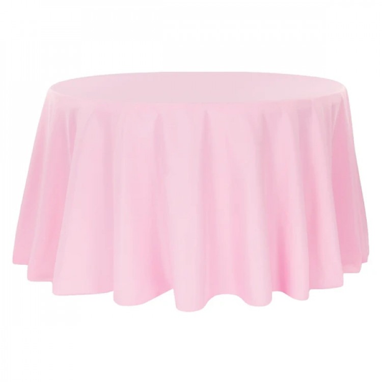 Tablecloth Round Light Pink 120