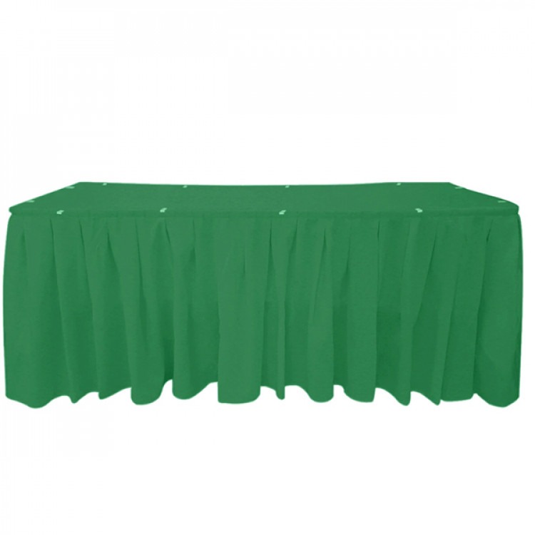 Tablecloth Rectangular Table Skirt Forest Green 90x132 (6FT)