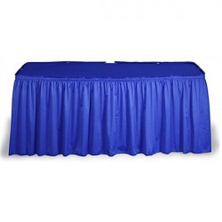 Tablecloth Rectangular Table Skirt Blue 90x132 (6FT)