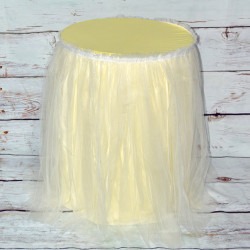 Light Yellow Tutu Pedestal Covers