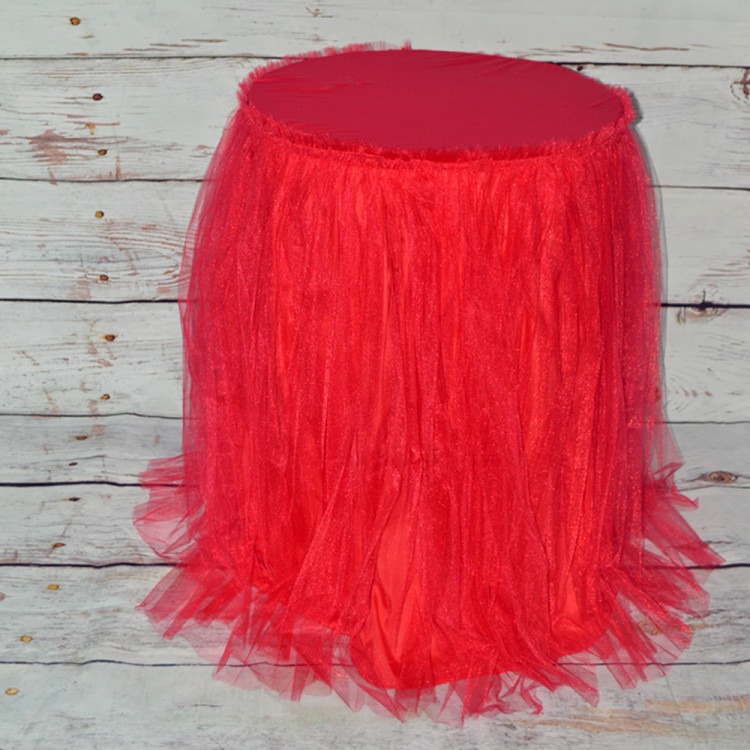 Red Tutu Pedestal Covers