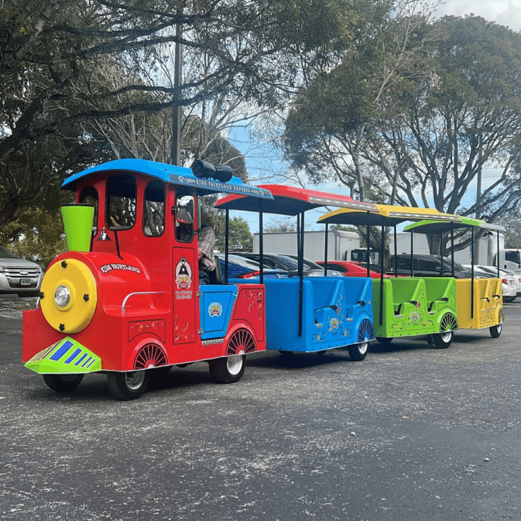 Multicolor Trackless Train