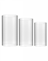 Round Acrylic Cylinder Tables Set