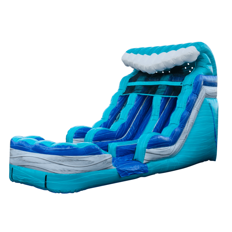 15 Ft Aqua Breeze Double Lane Water Slide 15 Ft Aqua Breeze Double Lane Water Slide