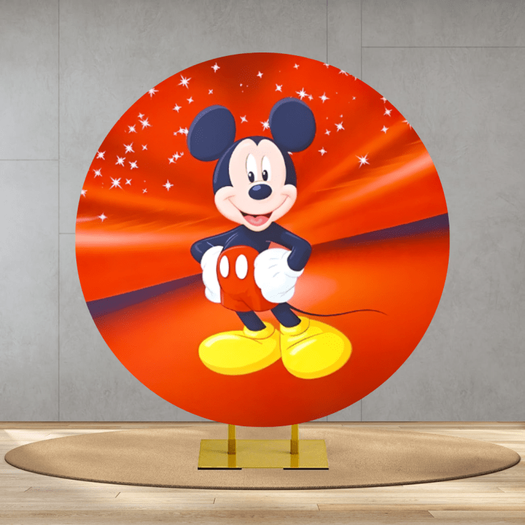 Mickey Mouse Round Backdrop B Mickey Mouse Round Backdrop B