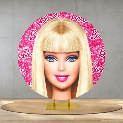 Barbie Round Backdrop