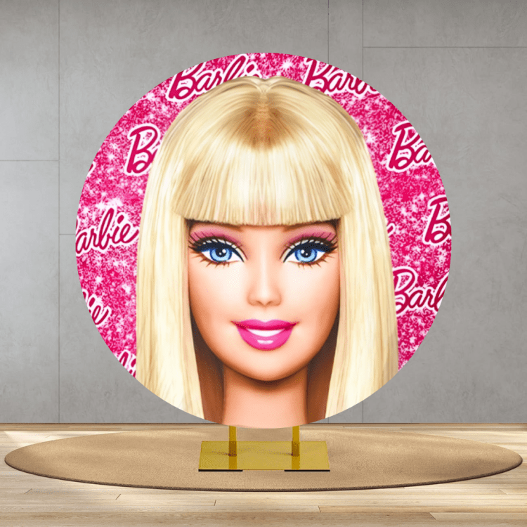 Barbie Round Backdrop Barbie Round Backdrop