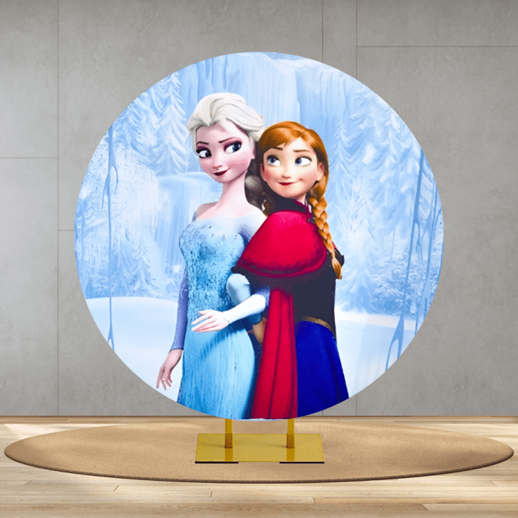 Frozen Round Backdrop Frozen Round Backdrop
