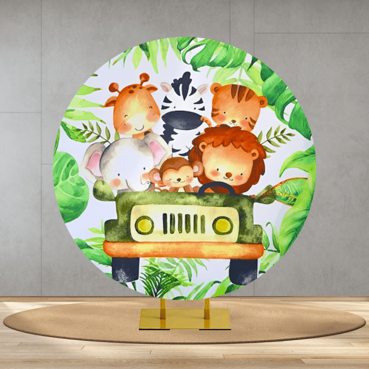 Safari Round Backdrop Safari Round Backdrop