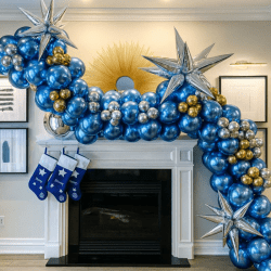 Balloon Garland Hanukkah #2