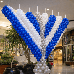 Menorah Balloon Sculpture Hanukkah